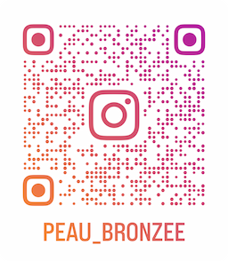 Instagram QR Code - Scan to follow @peau_bronzee